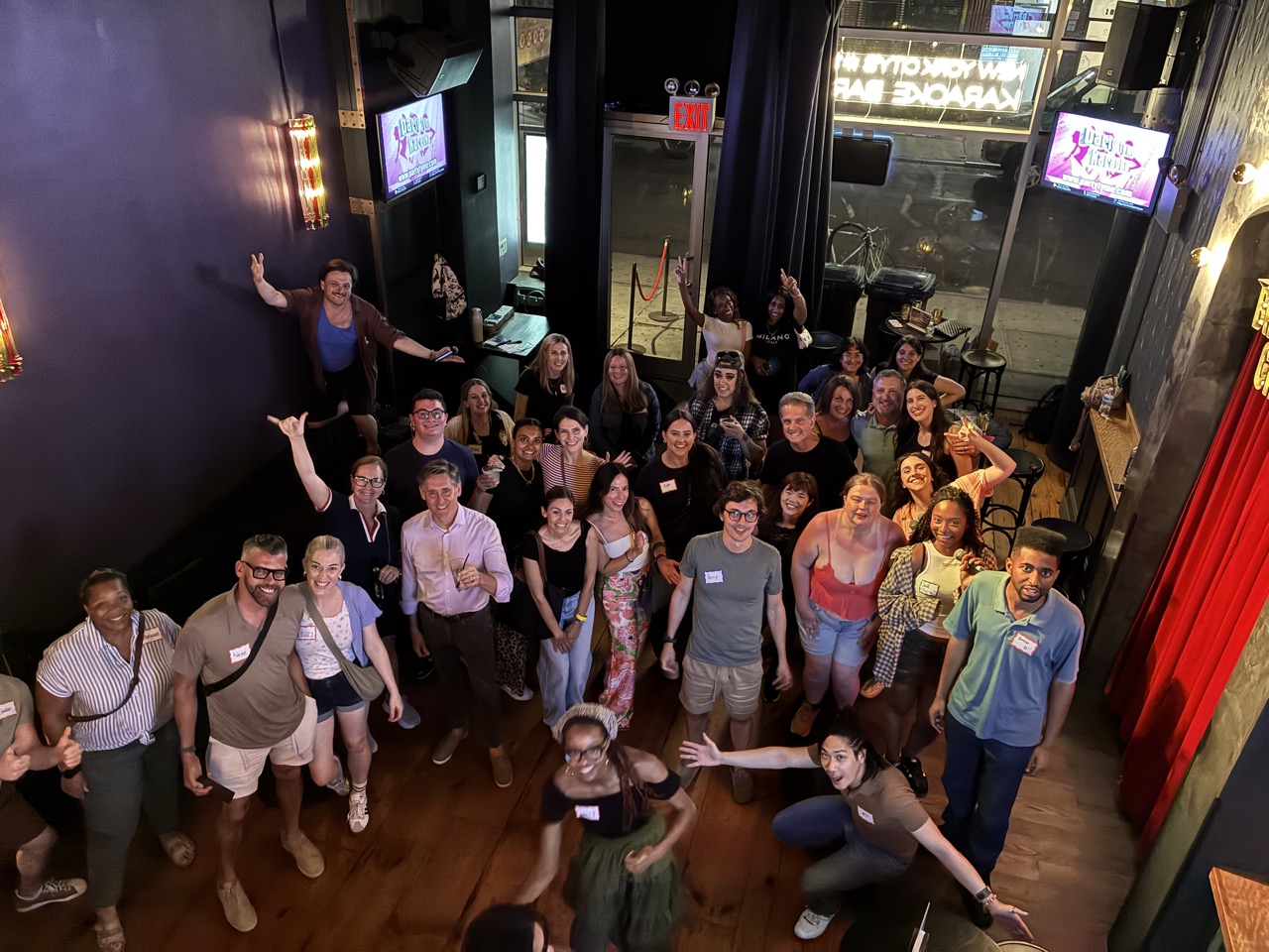 The group from the karaoke night that started it all