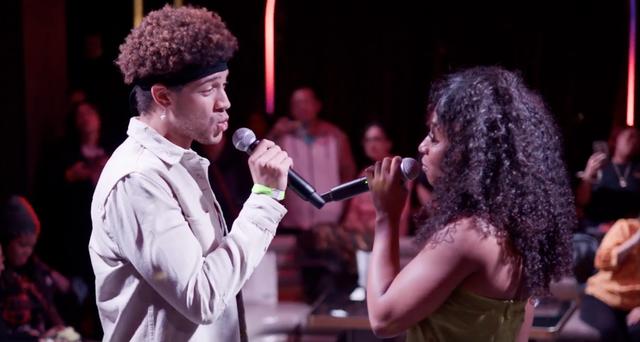 Broadway Stars performing with audience