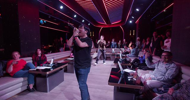 Audience enjoying show